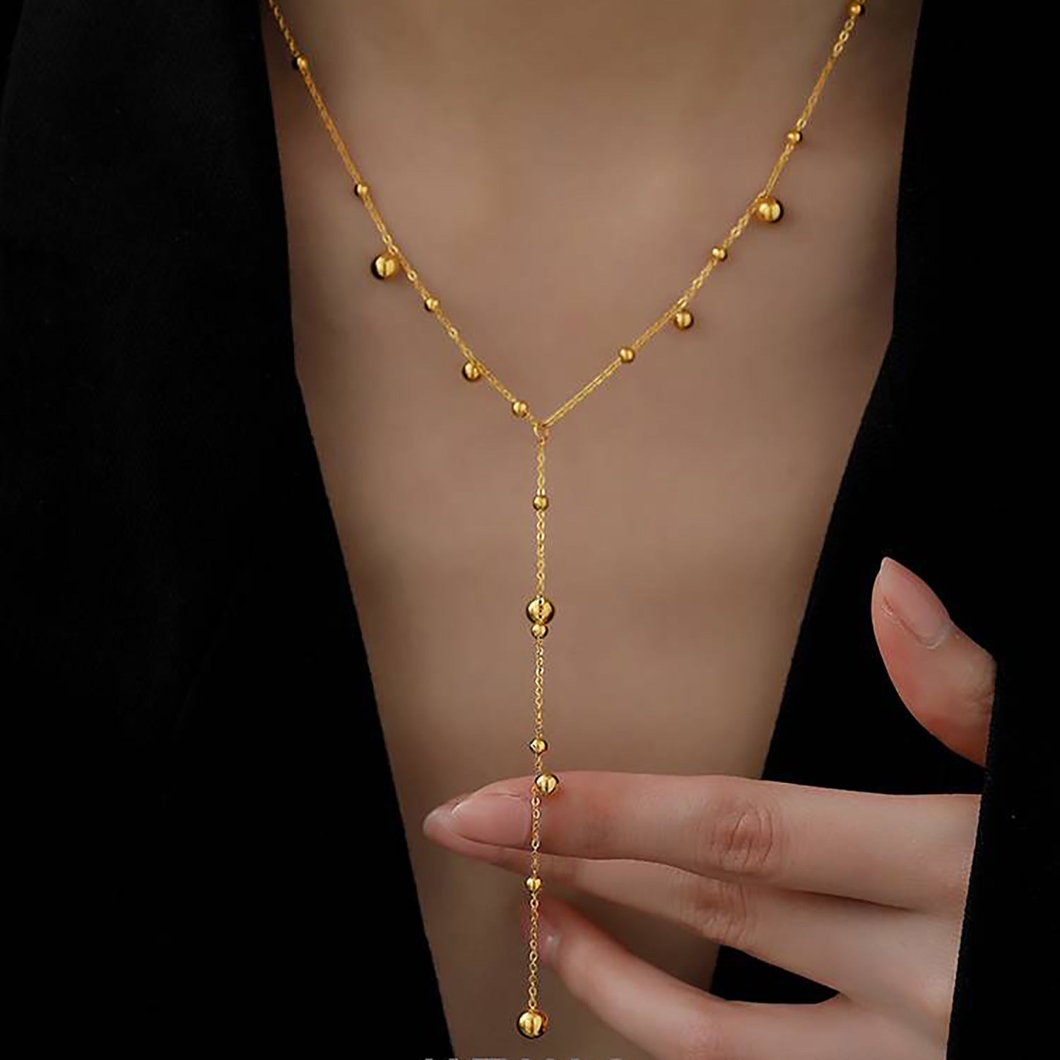 Golden Whisper Pendant Necklace – 18K Gold Plated
