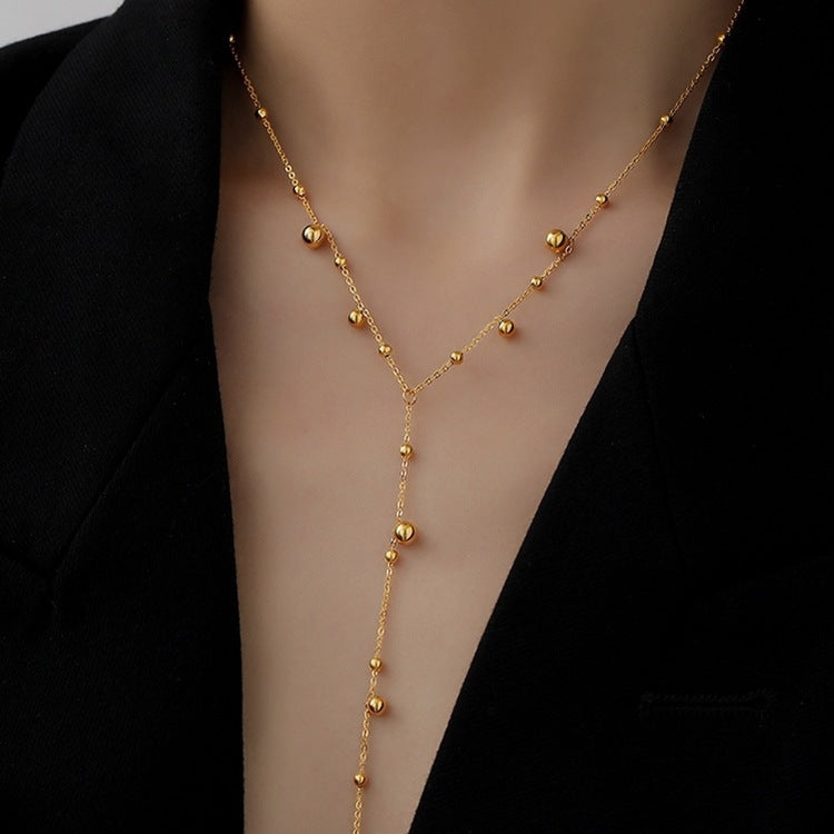 Golden Whisper Pendant Necklace – 18K Gold Plated