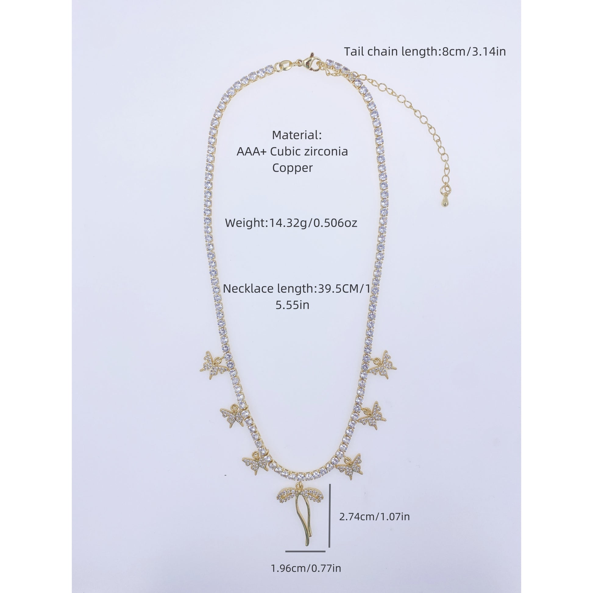 Triple Layer Evil Eye & Butterfly Charm Necklace Set – 18K Gold Plated
