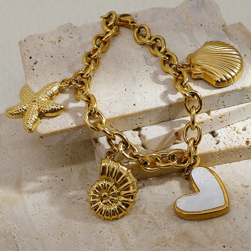 Ocean Treasures Charm Bracelet – 18K Gold Plated