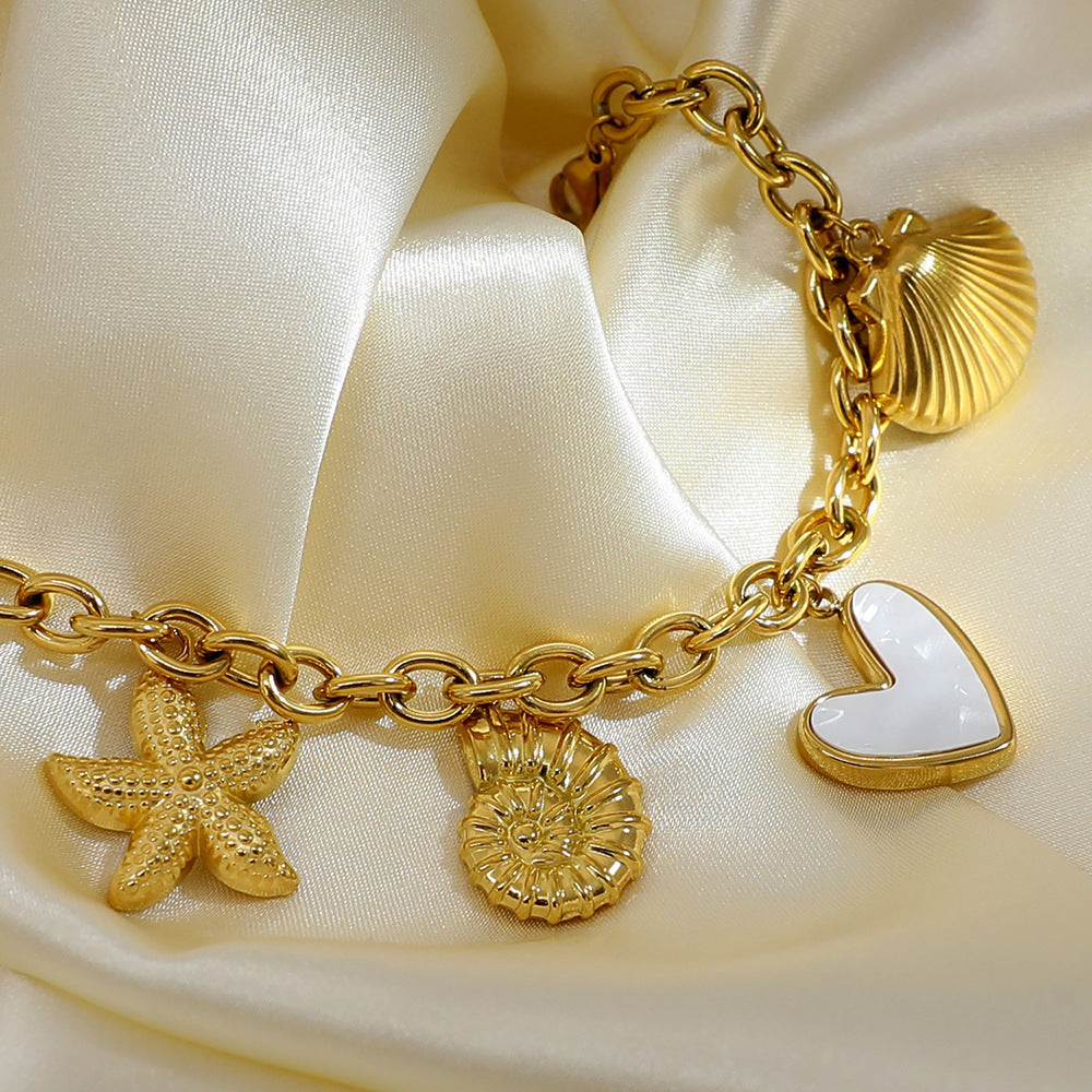 Ocean Treasures Charm Bracelet – 18K Gold Plated