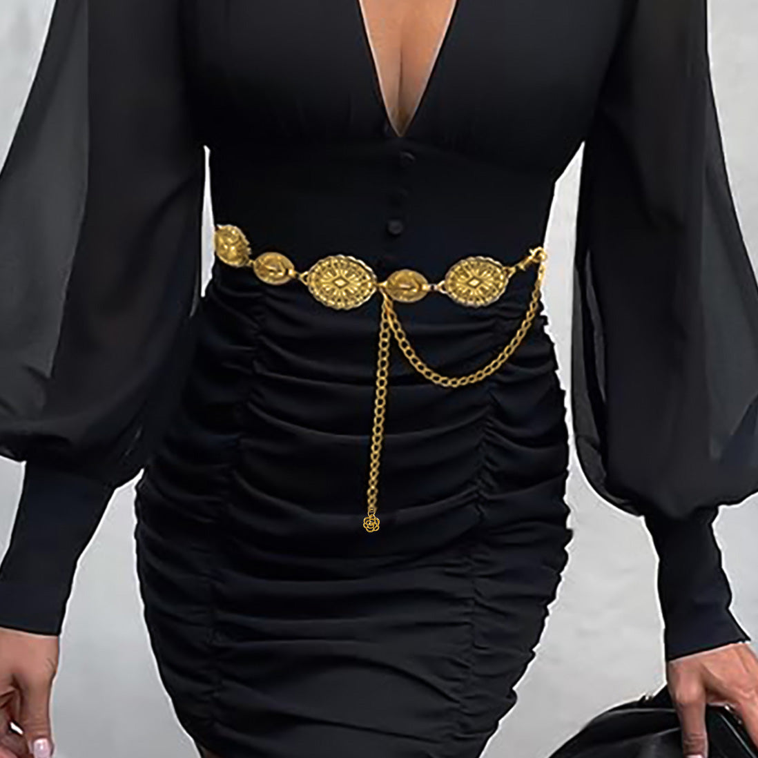 Retro Gold Waist Chain for Women